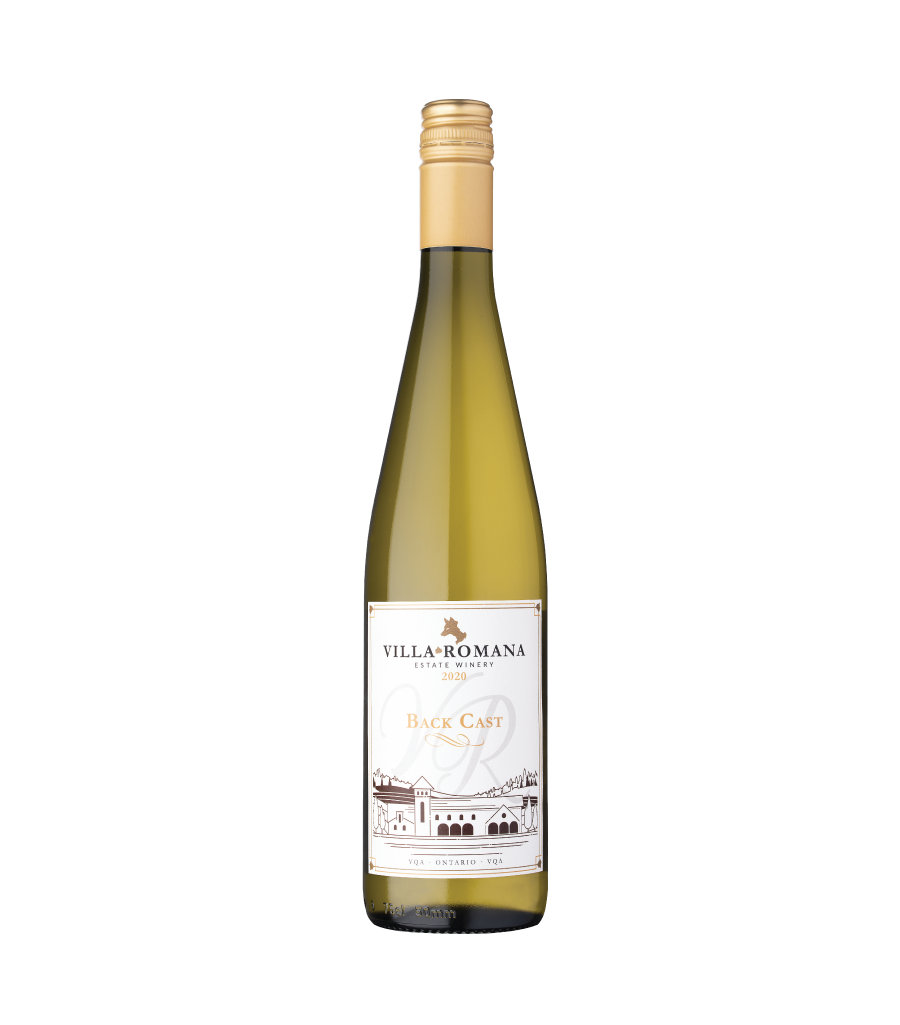 A bottle of 2020 Back Cast White Blend wine from Villa Romana Estate Winery